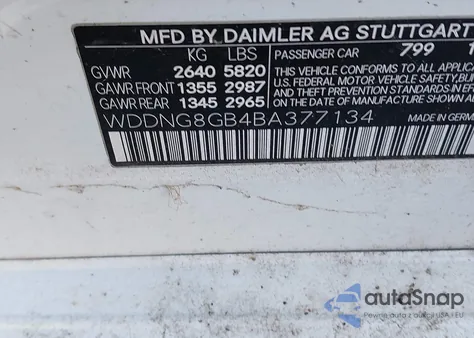 2011 Mercedes-Benz S 550 4Matic z USA, uszkodzony, nr VIN WDDNG8GB4BA377134